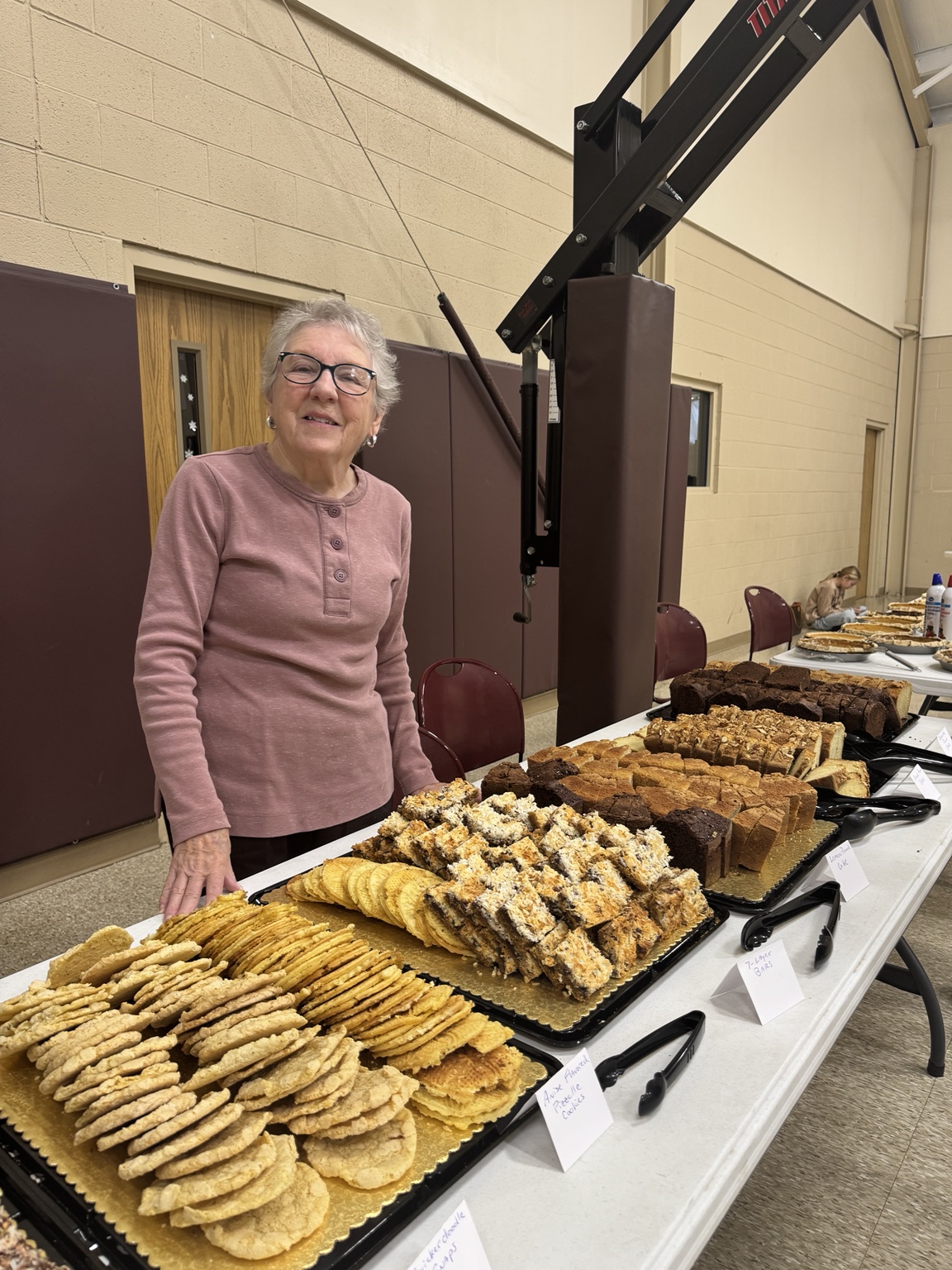 Desserts prepared for Thanksgiving dinner