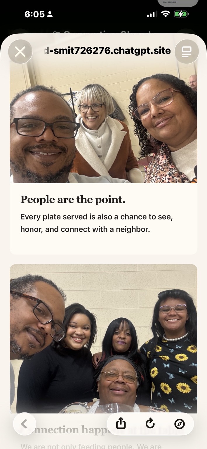 Social post showing Community Thanksgiving moments
